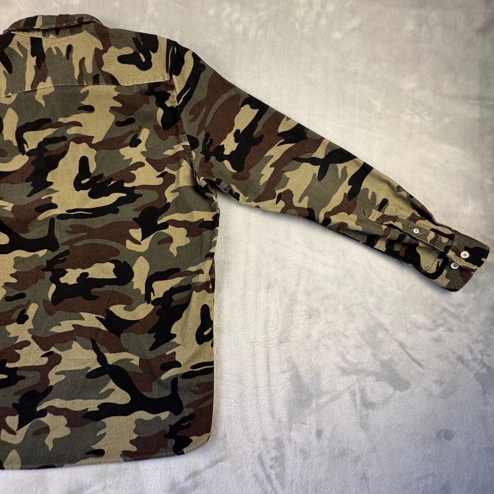Barney Cools Heritage Long Sleeve Shirt Camo Corduroy Men's 309-CR3 Size Large - Picture 14 of 16